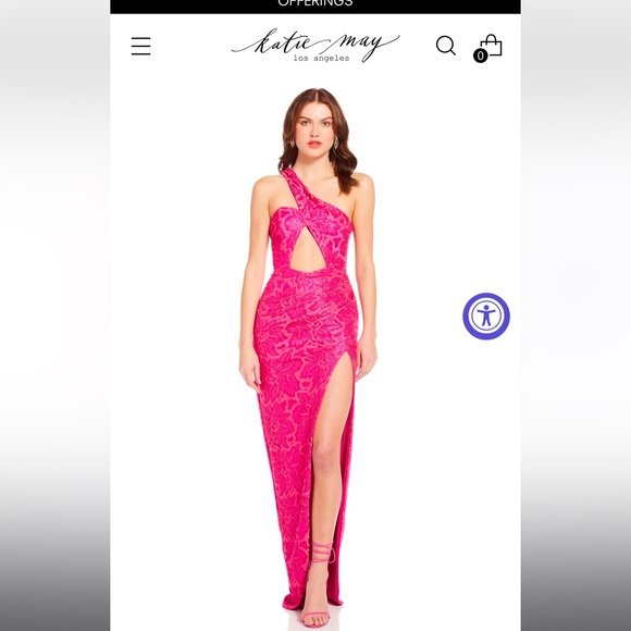 Size Medium Katie May Pink Lace Overylay dress (nwt) REVOLVE Brand
